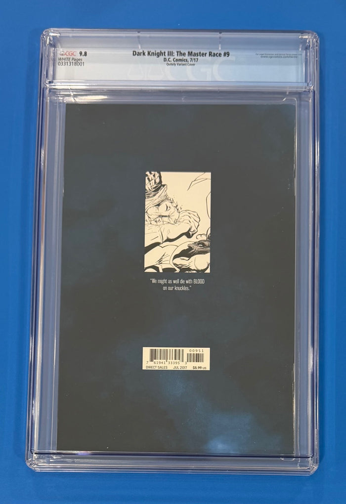 Dark Knight DK III The Master Race #9 Quitely Variant CGC 9.8 DC 1:100
