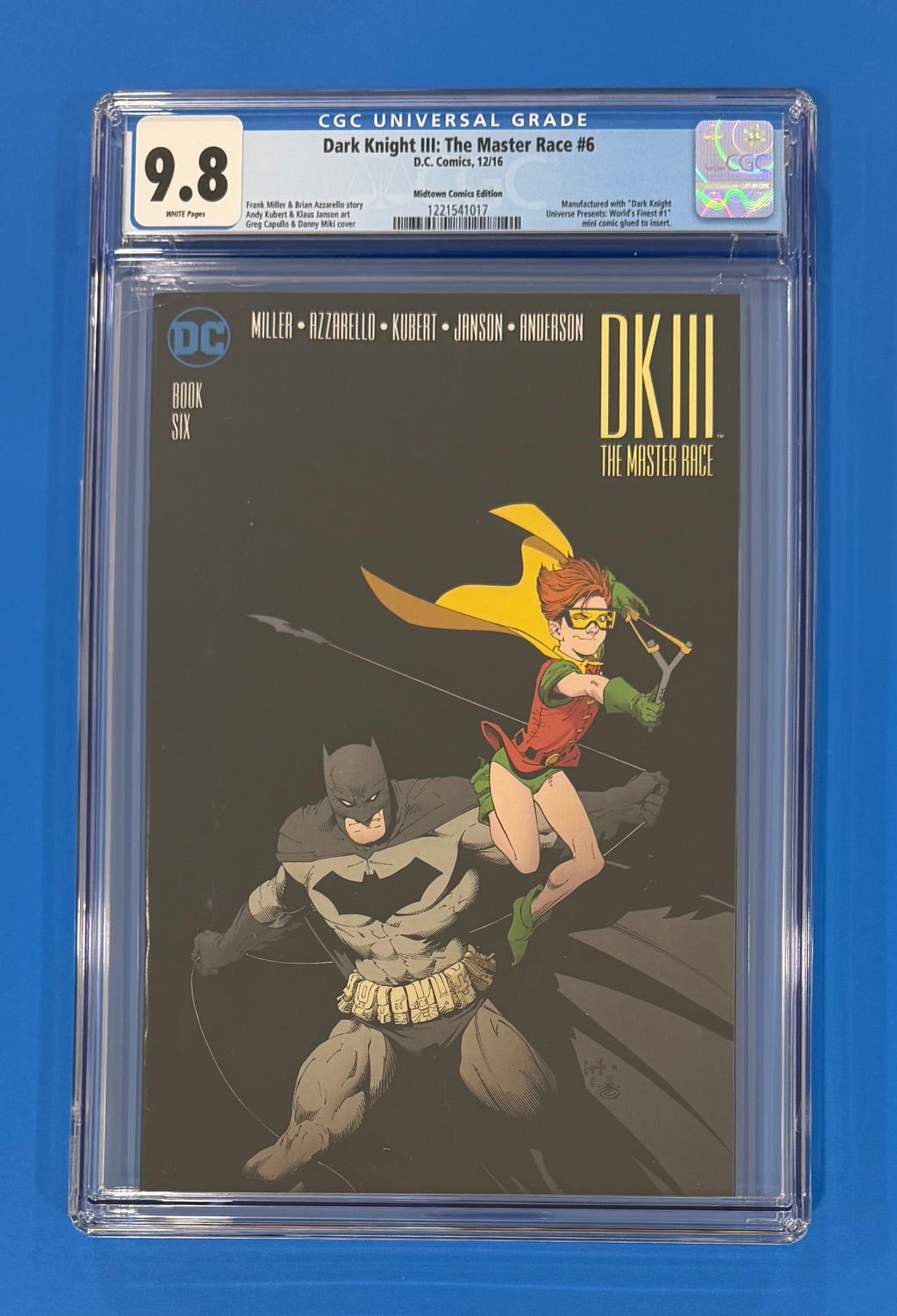 Dark Knight DK III The Master Race #6 Capullo & Miki Variant CGC 9.8 DC