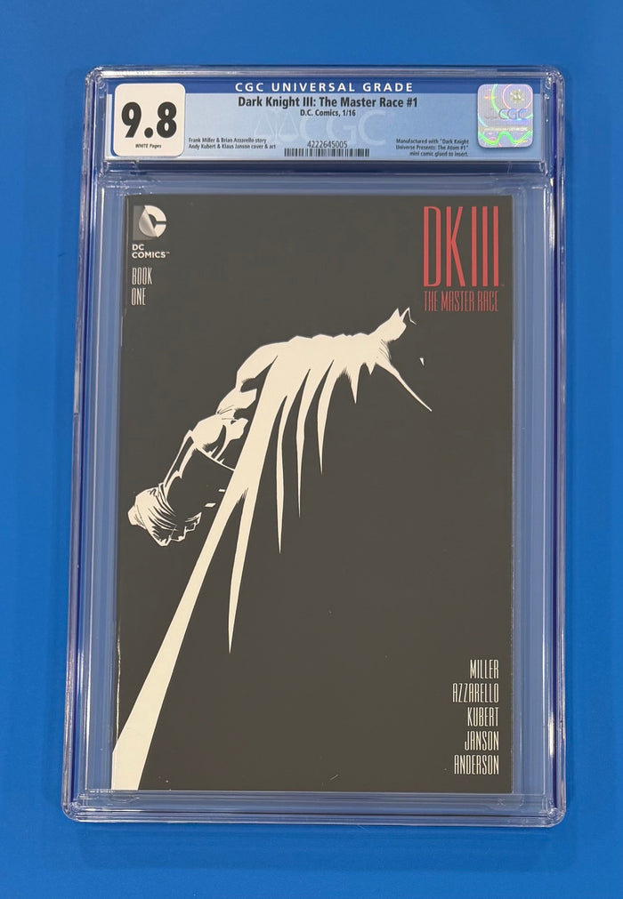 Dark Knight DK III The Master Race #1 One Frank Miller CGC 9.8 DC