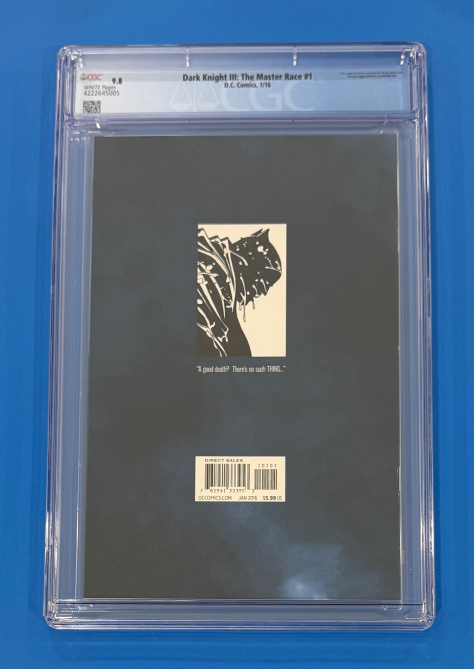 Dark Knight DK III The Master Race #1 One Frank Miller CGC 9.8 DC