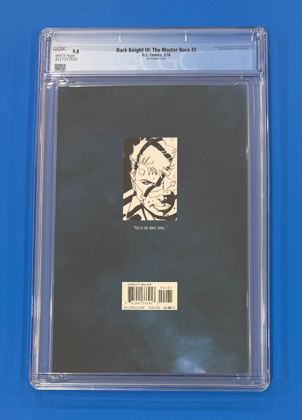 Dark Knight DK III The Master Race #2 Jim Lee Variant CGC 9.8 DC 1:500