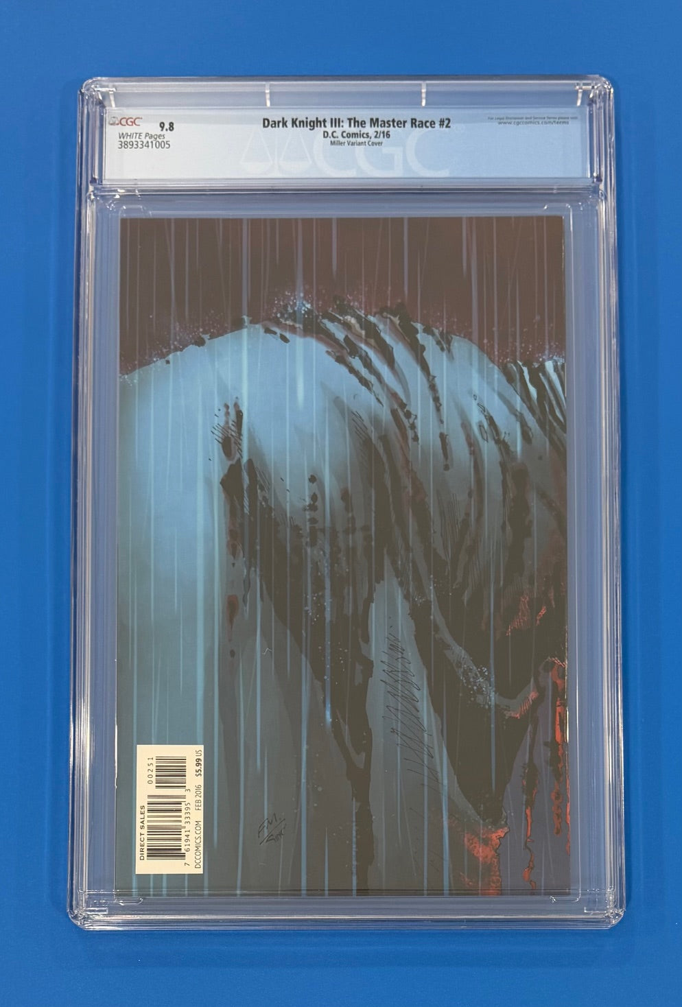 Dark Knight DK III The Master Race #2 Frank Miller Variant CGC 9.8 DC 1:100