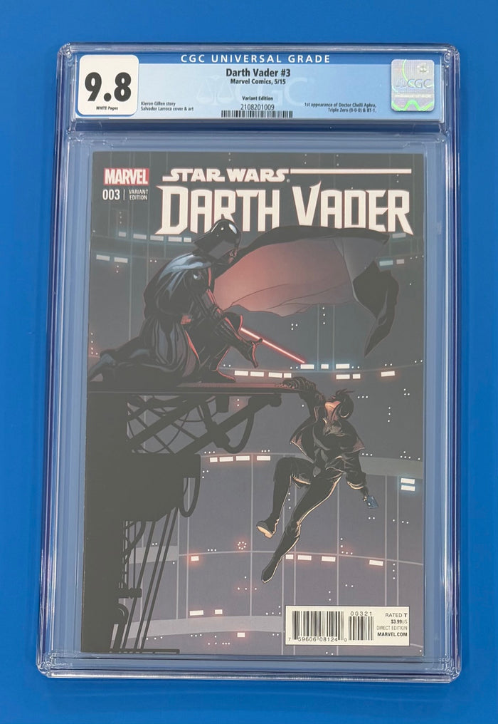 Star Wars Darth Vader #3 Salvador Larroca Variant Edition 1:25 CGC 9.8 Marvel Comics