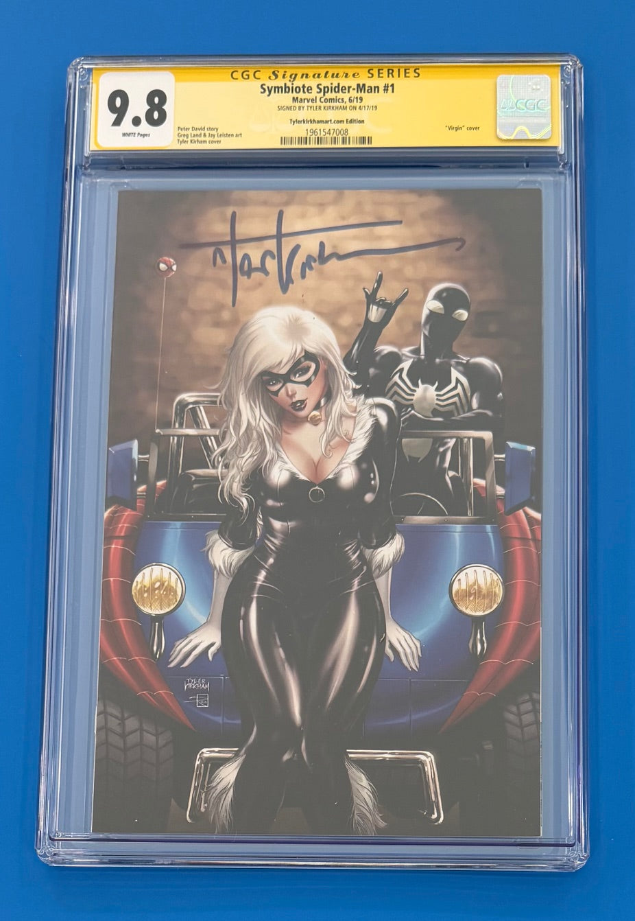 Symbiote Spider-Man #1 Virgin Variant Signed Tyler Kirkham CGC 9.8