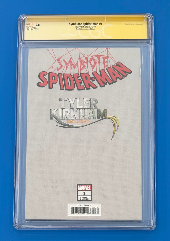 Symbiote Spider-Man #1 Virgin Variant Signed Tyler Kirkham CGC 9.8