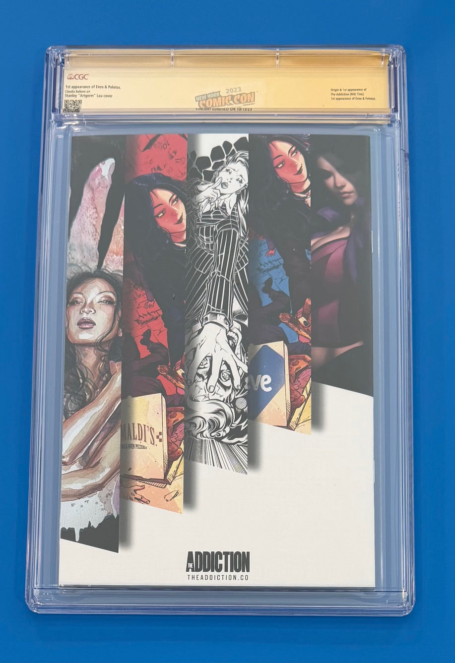 The Addiction #1 CGC 9.8 NYCC 2023 Artgerm Cover Signed x3