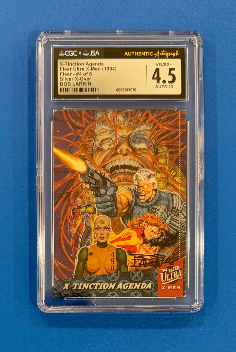 1994 Fleer Ultra X-Men Silver X-Overs #4 of 6 Chase Card CGC 4.5 Signed