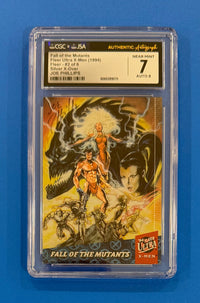 1994 Fleer Ultra X-Men Silver X-Overs #2 of 6 Chase Card CGC 7.0 Signed