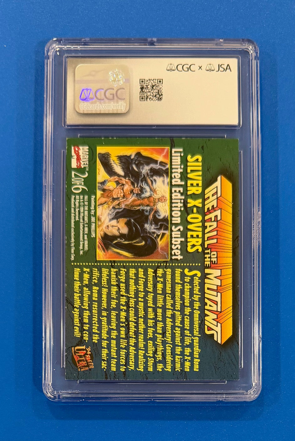 1994 Fleer Ultra X-Men Silver X-Overs #2 of 6 Chase Card CGC 7.0