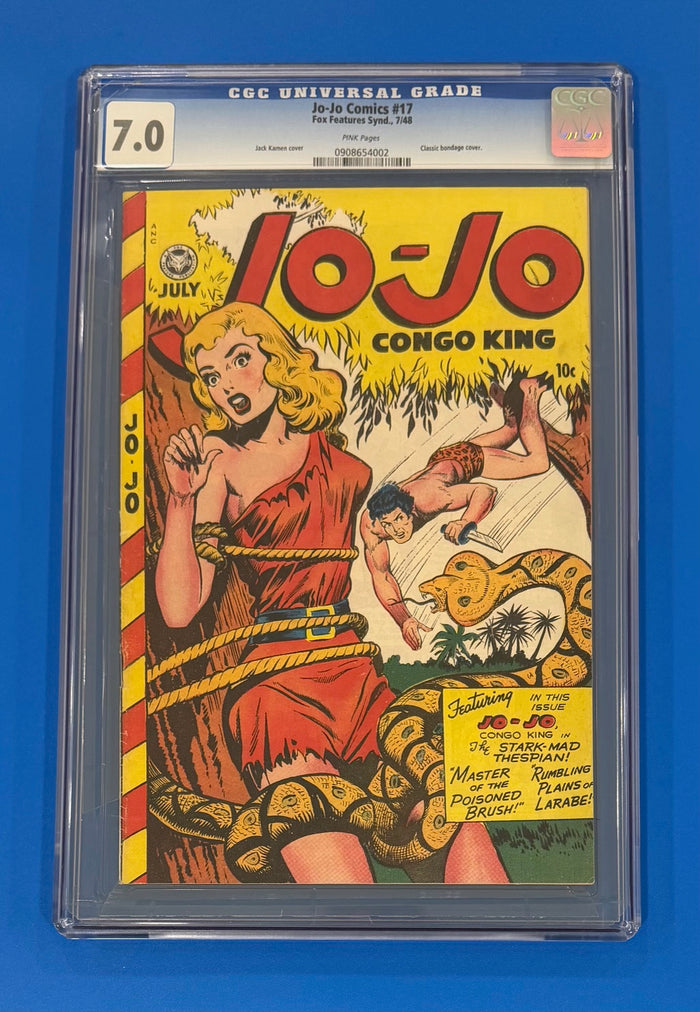 Jo-Jo Comics #17 CGC 7.0 Fox 1948 Classic Jack Kamen Bondage Cover