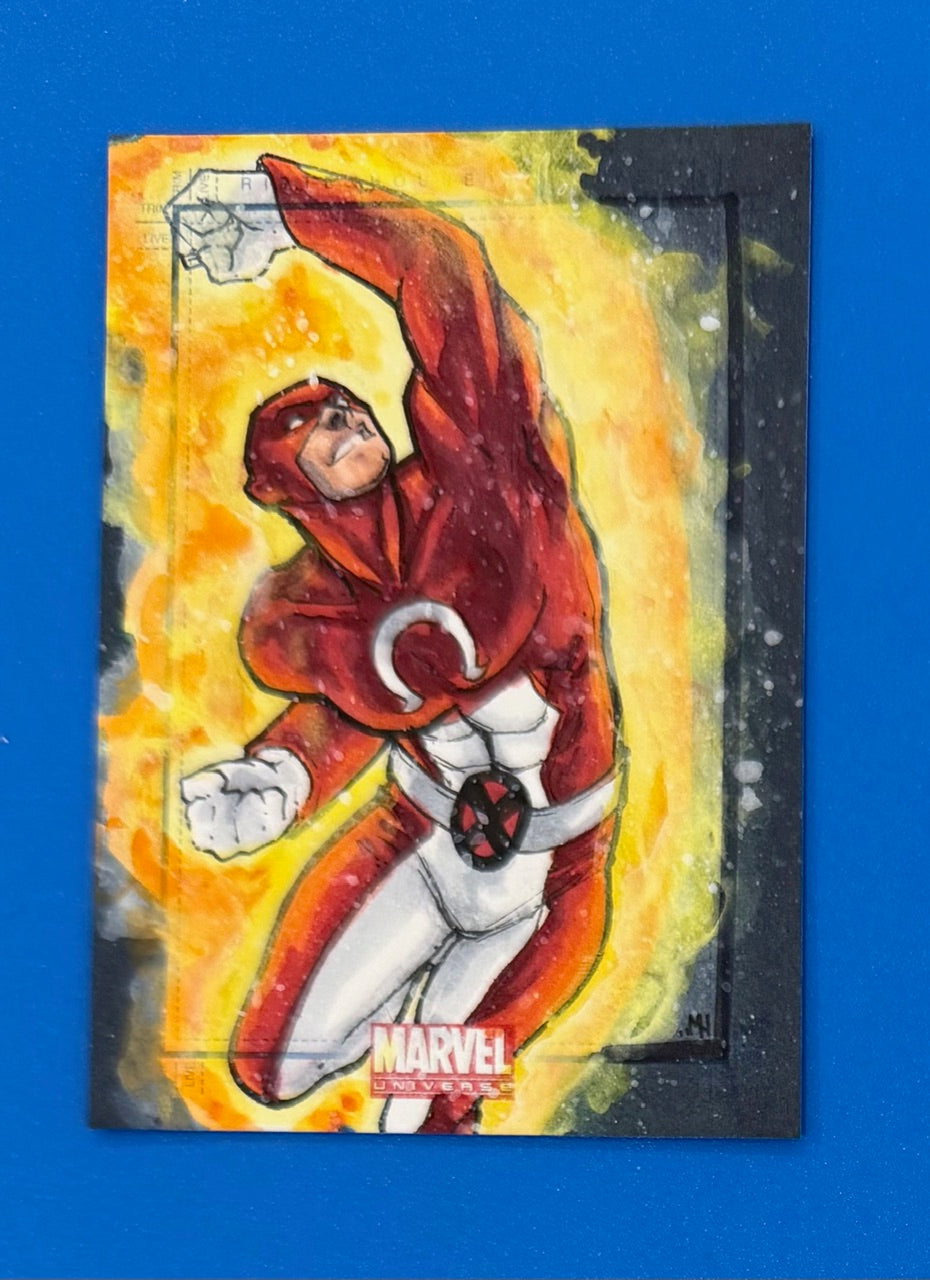 2014 Rittenhouse Marvel Universe SketchaFEX Sketch Card Omega by Meghan Hetrick
