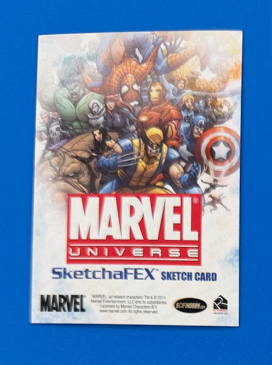 2014 Rittenhouse Marvel Universe SketchaFEX Sketch Card Omega by Meghan Hetrick