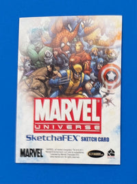 2014 Rittenhouse Marvel Universe SketchaFEX Sketch Card Omega by Meghan Hetrick