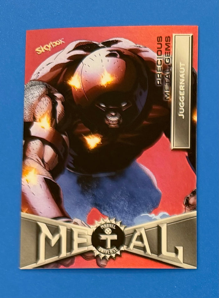 2021 Marvel X-Men Metal Universe Juggernaut #82 Red PMG 36/100