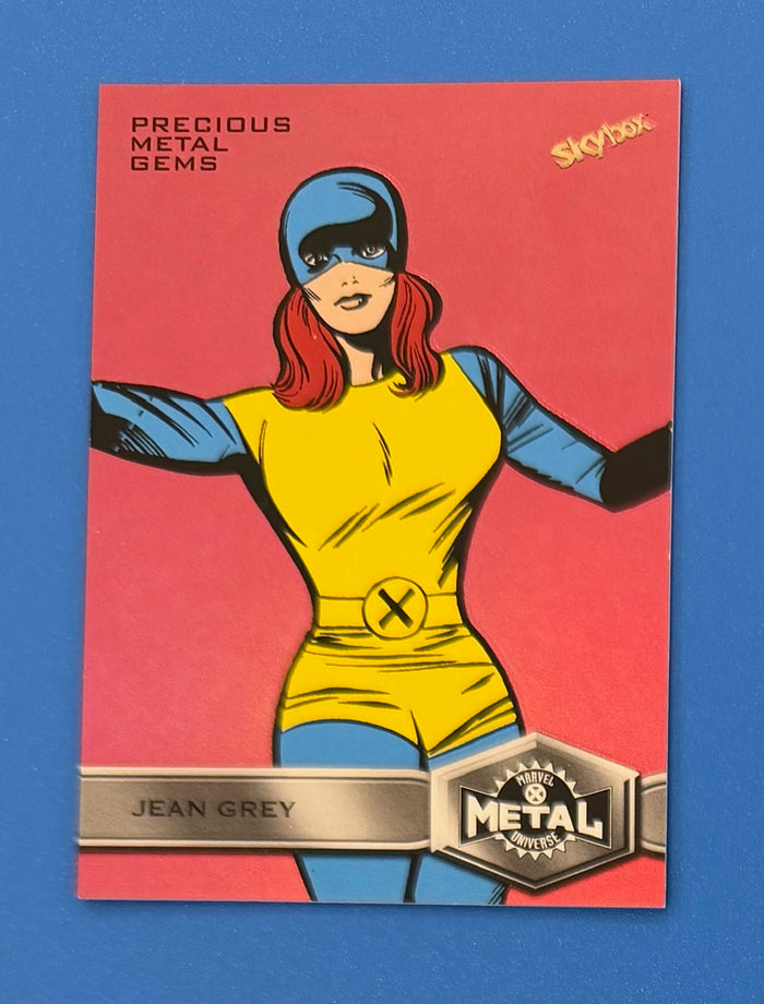 2021 Marvel X-Men Metal Universe Jean Grey #137 High Series Red PMG 72/100