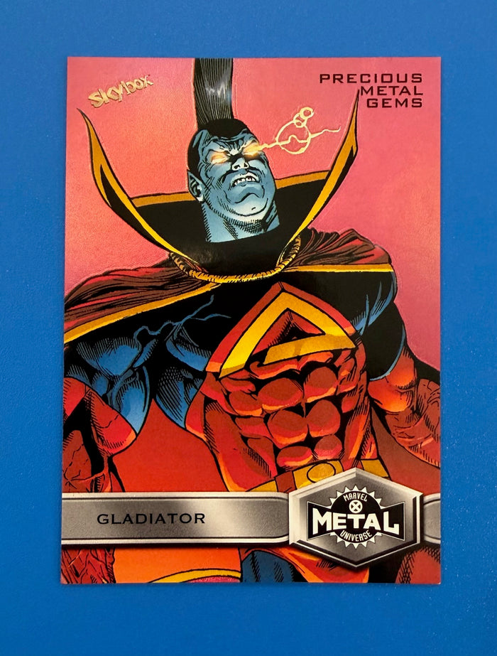2021 Marvel X-Men Metal Universe Gladiator #175 High Series Red PMG 59/100