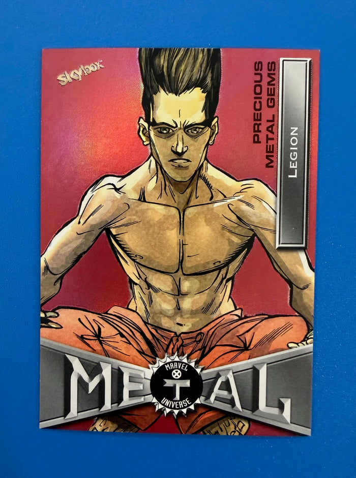 2021 Marvel X-Men Metal Universe Legion #42 Red PMG 53/100