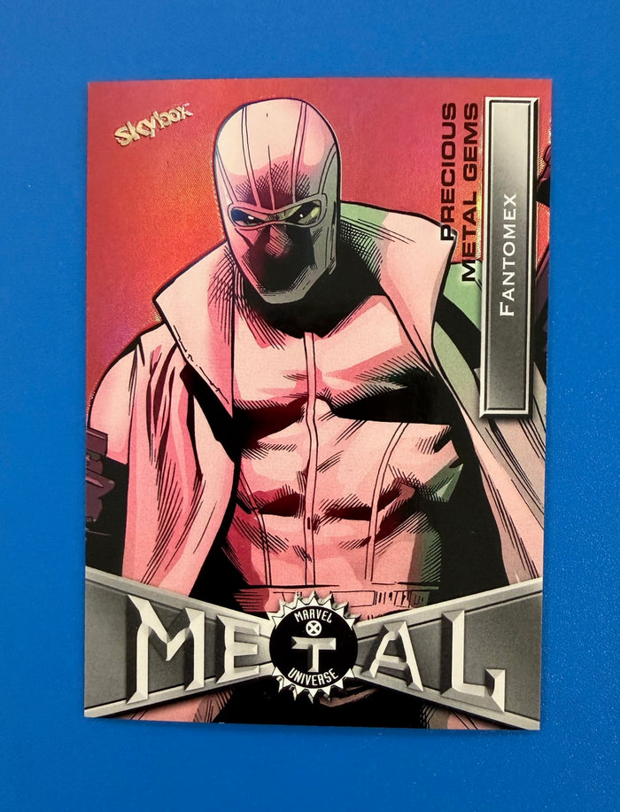 2021 Marvel X-Men Metal Universe Fantomex #27 Red PMG 17/100