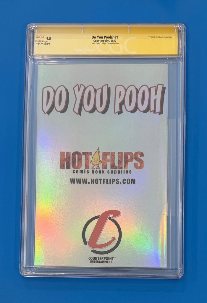 Do you Pooh? #1 CGC Signature Sketch 9.8 Mandalorian Star Wars Poohdalorian Virign Chrome Foil DYP