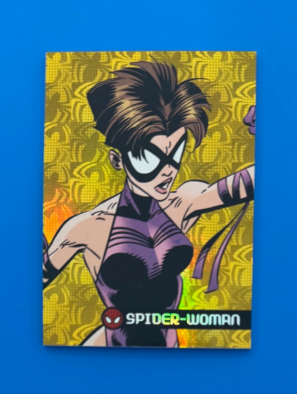 2017 Fleer Ultra Marvel Spider-Man Spider-Woman Royal Foil Insert 48/99