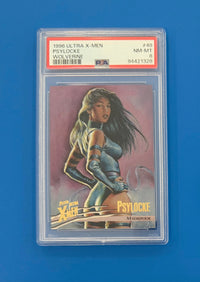 1996 Fleer Ultra X-Men Wolverine #48 Psylocke Mark Texeira Art PSA 8 Madripoor