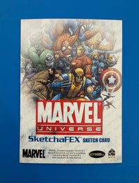 2011 Rittenhouse Marvel Universe SketchaFEX Sketch Card Apocalypse by Jeff Confer