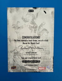 2010 Marvel Beginnings Upper Deck Sketch Card of Apocalypse by Frank Kadar