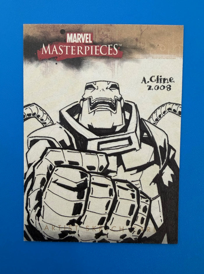 Skybox 2008 Marvel Masterpieces Artist Sketch Card Apocalypse by Adam Cline