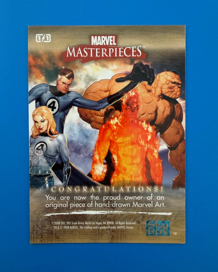 Skybox 2008 Marvel Masterpieces Artist Sketch Card Apocalypse by Adam Cline