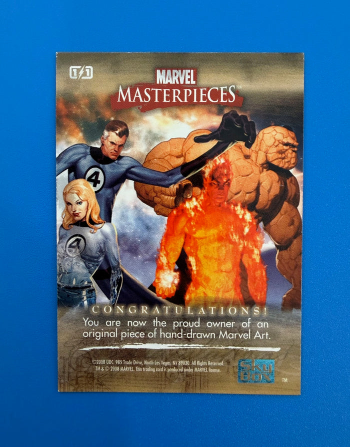 Skybox 2008 Marvel Masterpieces Artist Sketch Card Apocalypse by Ryan Orosco