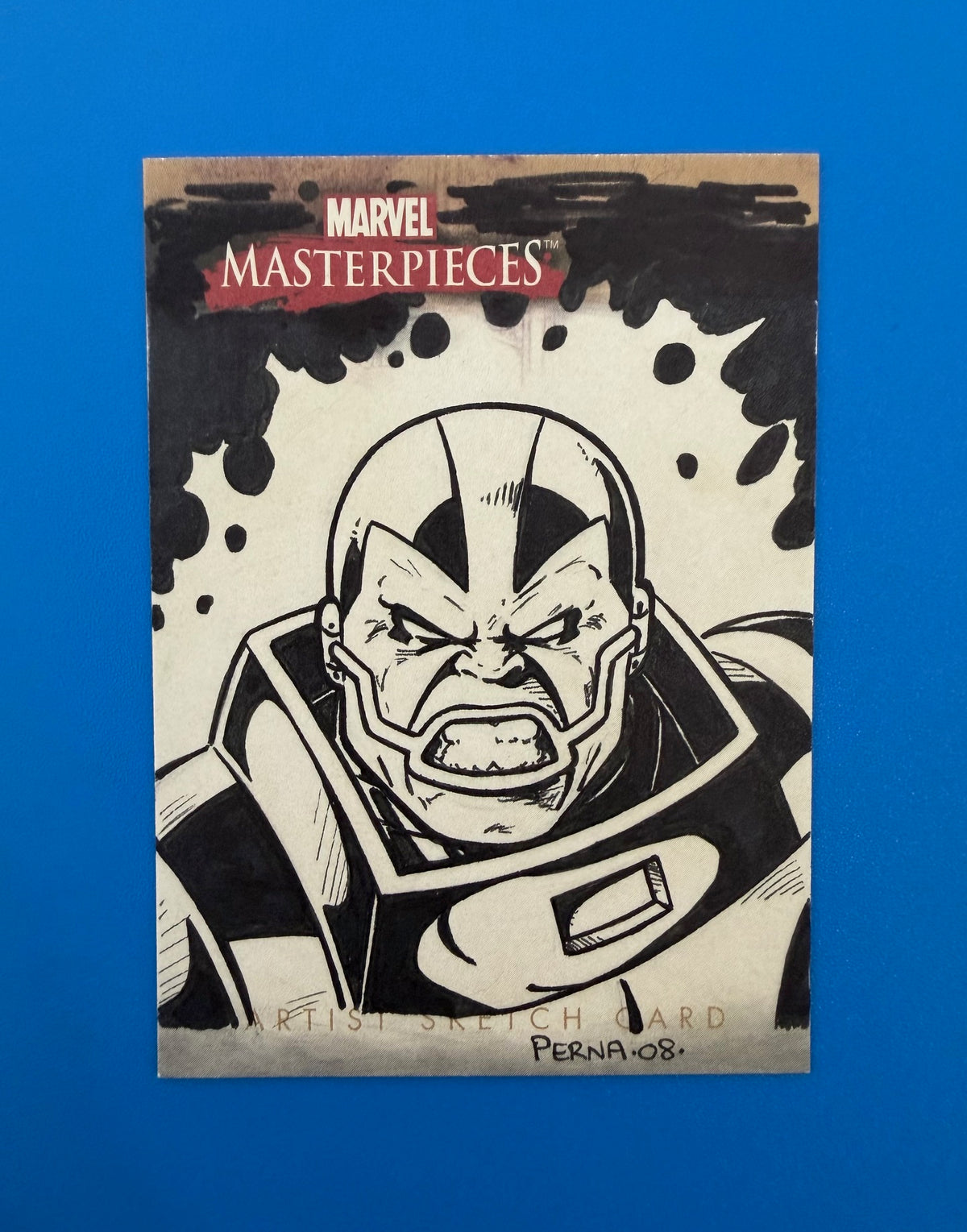 Skybox 2008 Marvel Masterpieces Artist Sketch Card Apocalypse by Tony Perna