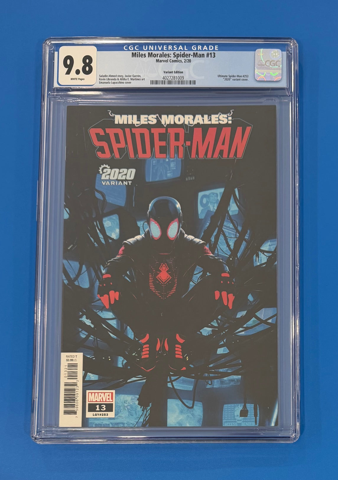 Miles Morales Spider-Man 2020 #13 CGC 9.8 1st Billie Morales Rahzzah Variant