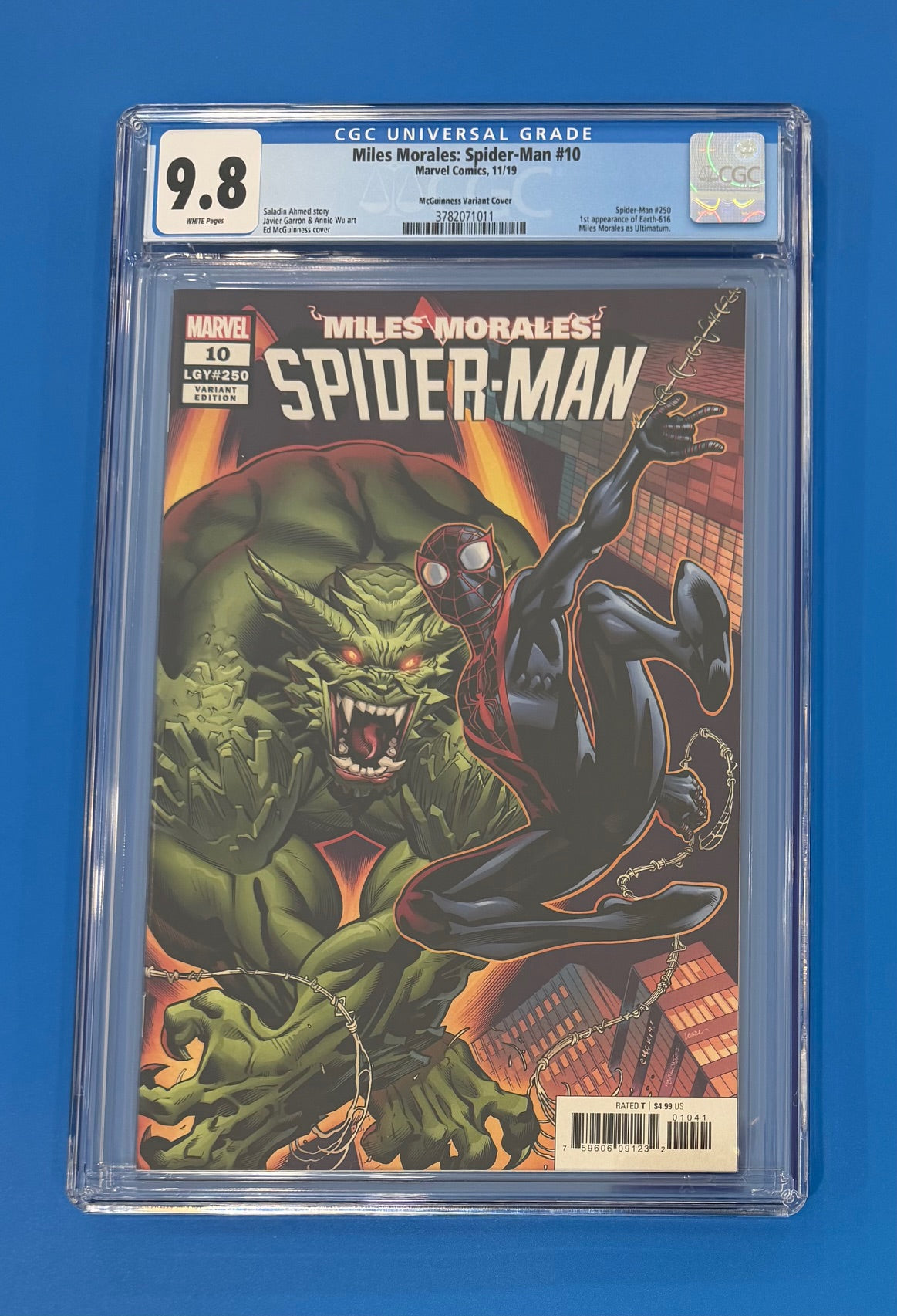 Miles Morales Spider-Man #10 CGC 9.8 Ed McGuinness 1:50 Variant Cover 2019