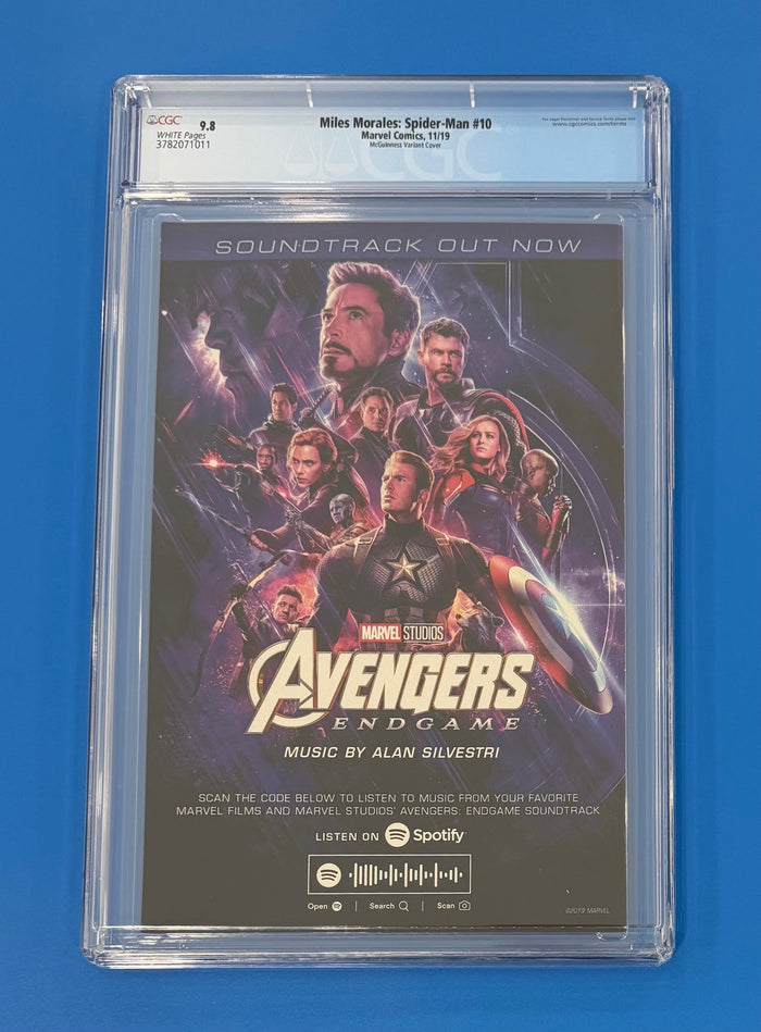 Miles Morales Spider-Man #10 CGC 9.8 Ed McGuinness 1:50 Variant Cover 2019