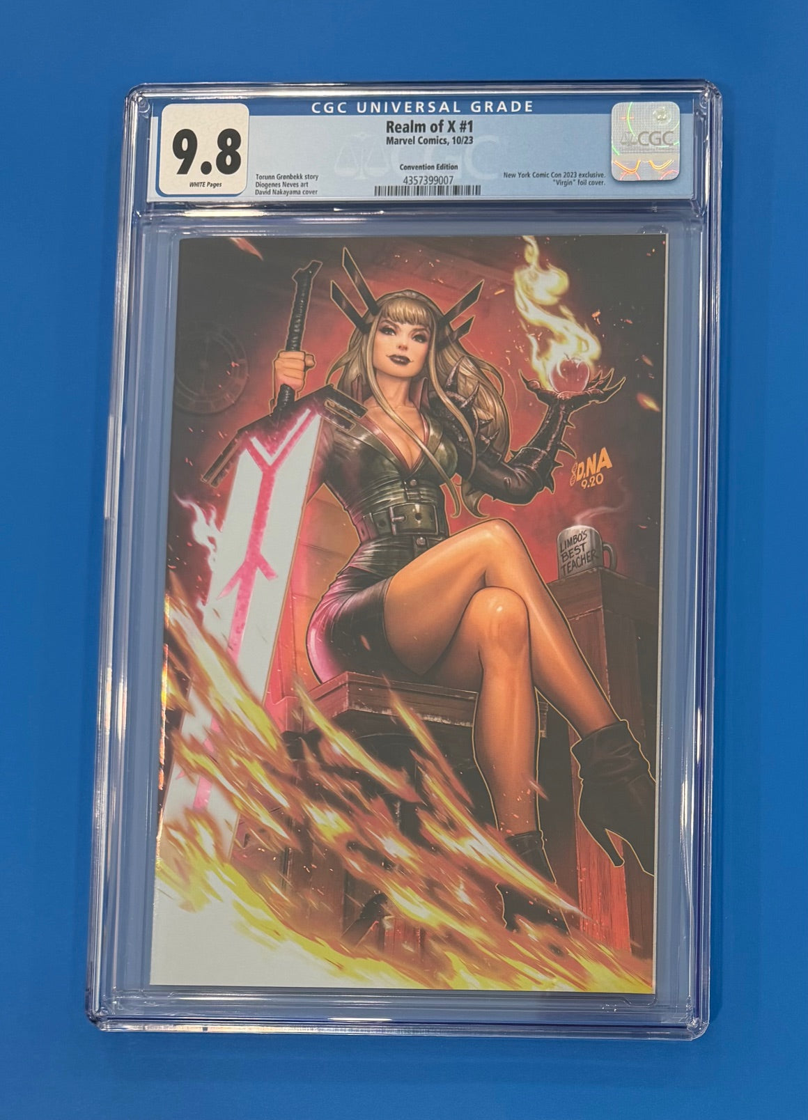 Realm of X #1 CGC 9.8 David Nakayama NYCC Virgin Foil Cover