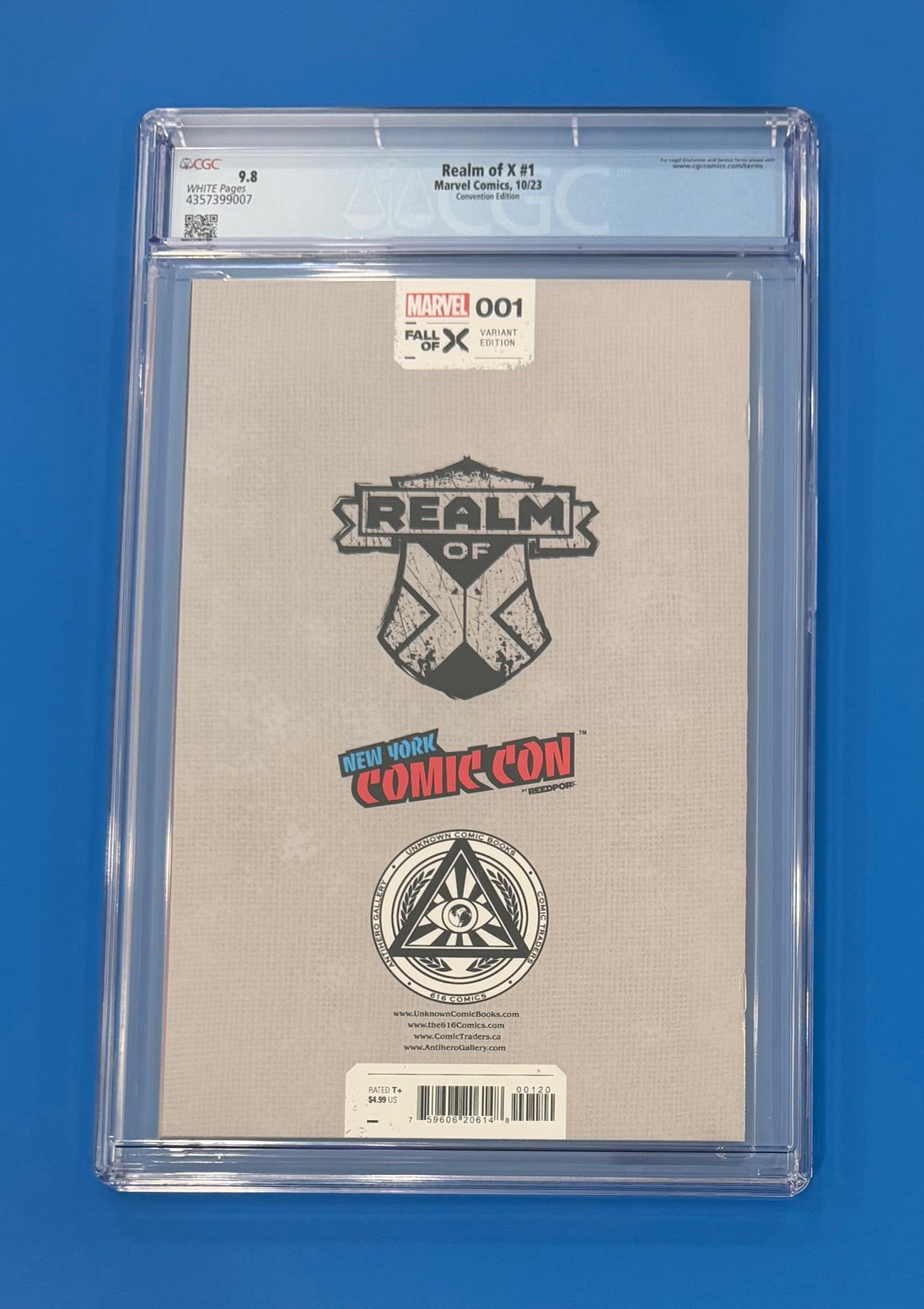 Realm of X #1 NYCC限定 ヴァージンヴァリアント アメコミリーフ Realm of X #1 CGC 9.8 David Nakayama NYCC Virgin Foil Cover