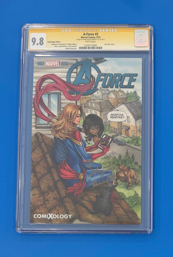 A-Force #2 CGC 9.8 Comixology Siya Oum Variant Signed by Marguerite Bennett