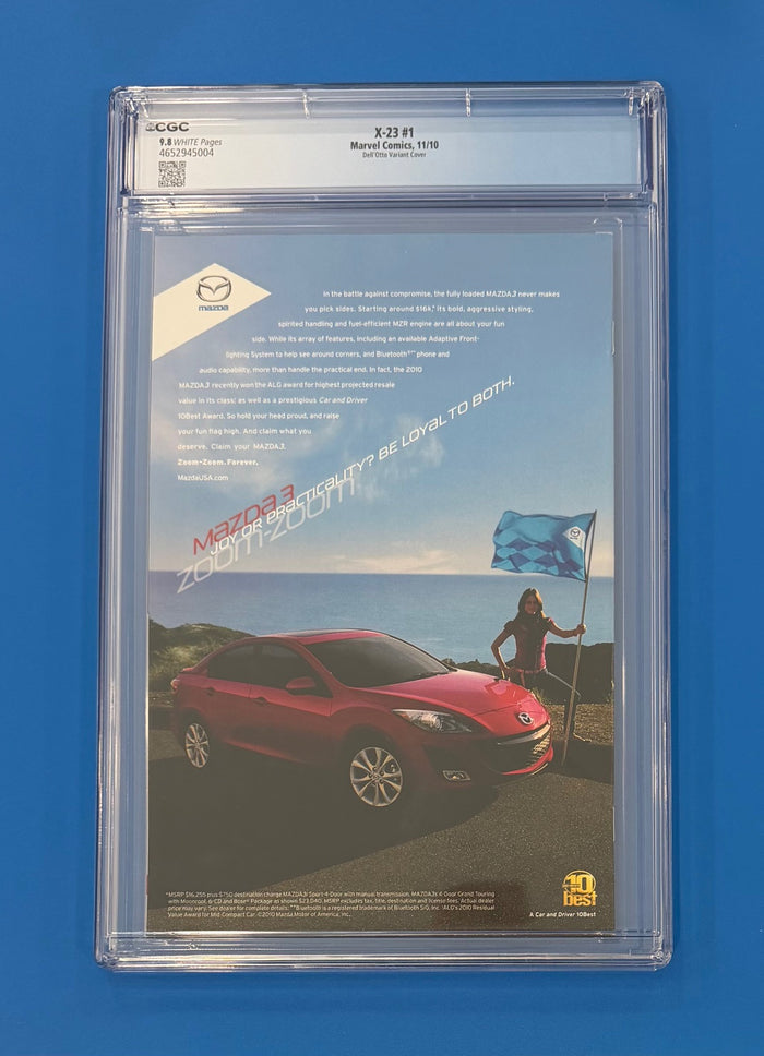 X-23 #1 CGC 9.8 Gabriele Dell'Otto 1:25 Variant 1st Print 2010 Marvel Comics