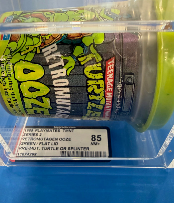 TMNT Retromutagen Ooze Pre-Mutant Turtle Green AFA Graded 85 NM+ Playmates