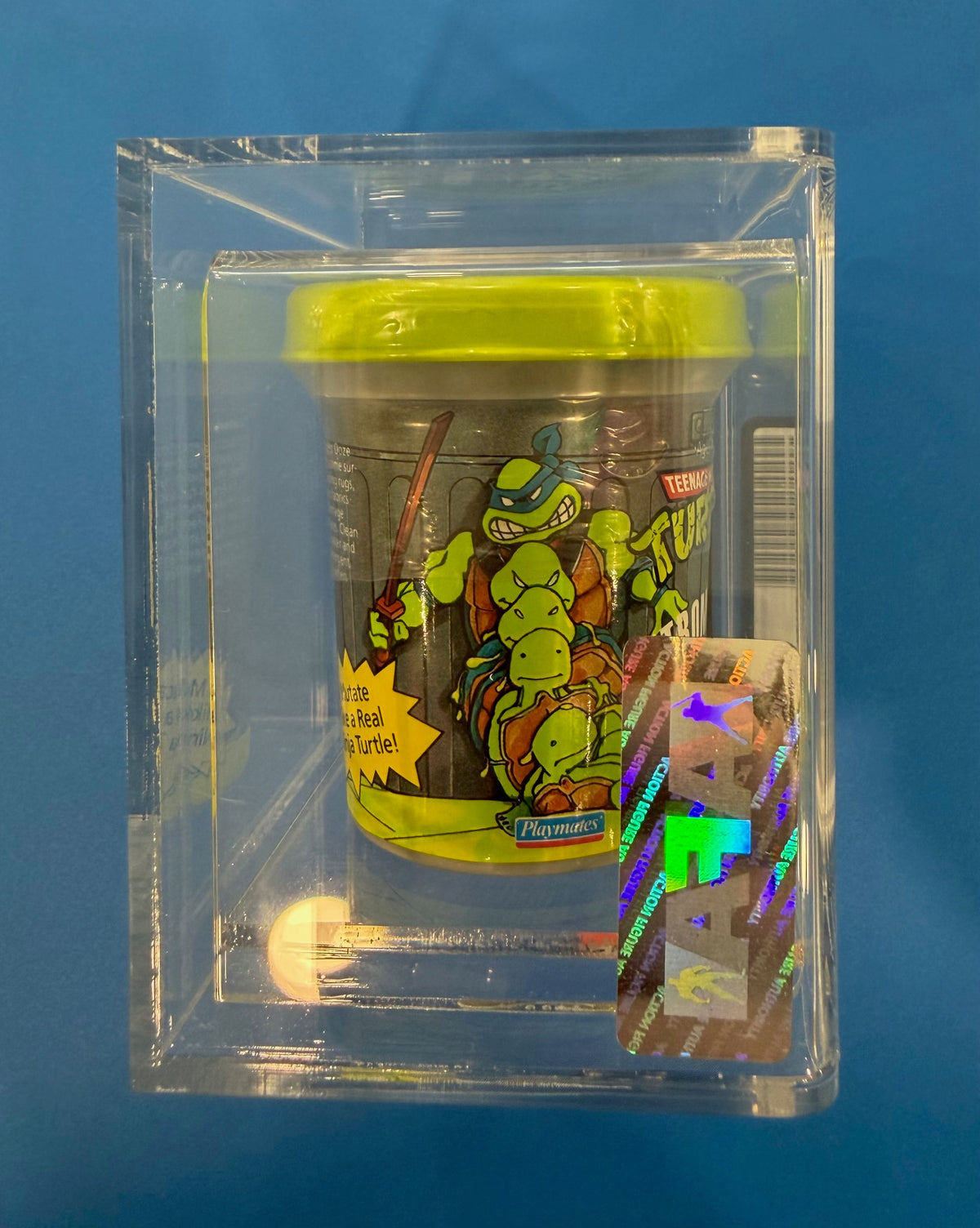 TMNT Retromutagen Ooze Pre-Mutant Turtle Green AFA Graded 85 NM+ Playmates