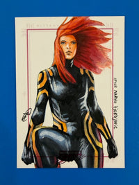 2011 Marvel Dangerous Divas Series 1 Sketch Card by Eli Rutten Hope Summers 1/1