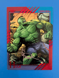 2015 Marvel Fleer Retro Autograph Base Card #25 Hulk Signed by Gary Frank