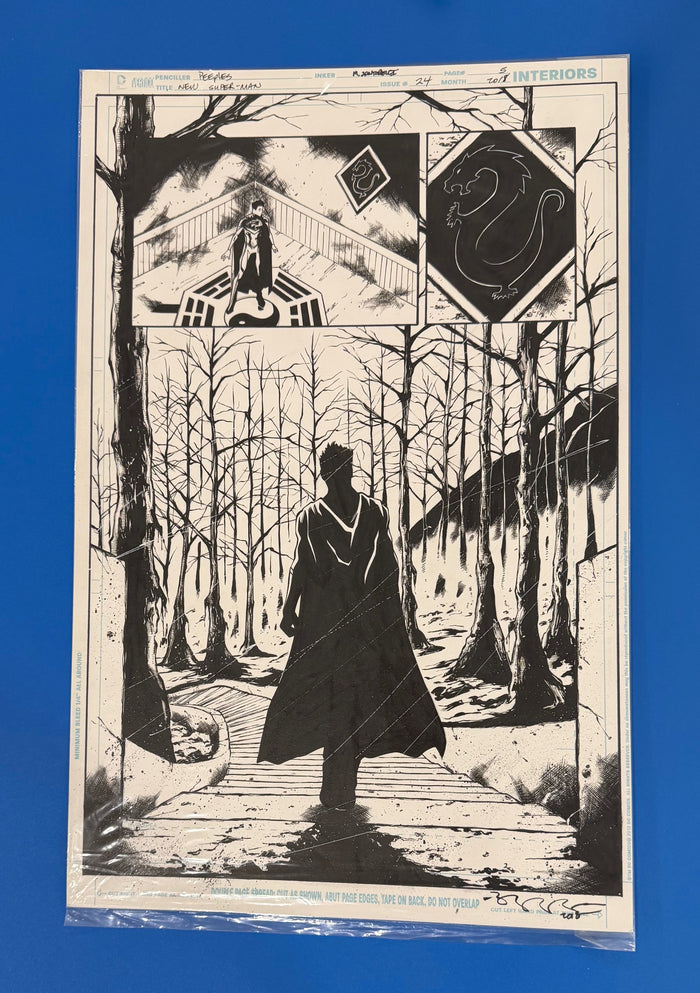 2018 DC New Super-Man & the Justice League of China #24 Story Page #5 Original Art