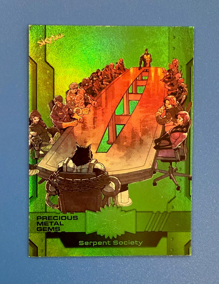 2024 Skybox Marvel Metal Universe Avengers PMG Green 9/10 Serpent Society