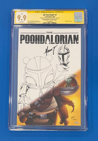Do You Pooh? #1 Poohdalorian Premier Edition CGC 9.9 Signed & Sketch by Marat Mychaels 3/20