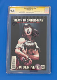 Ultimate Spider-Man #160 Death Of Peter Parker CGC 9.8 Signed by Stan Lee