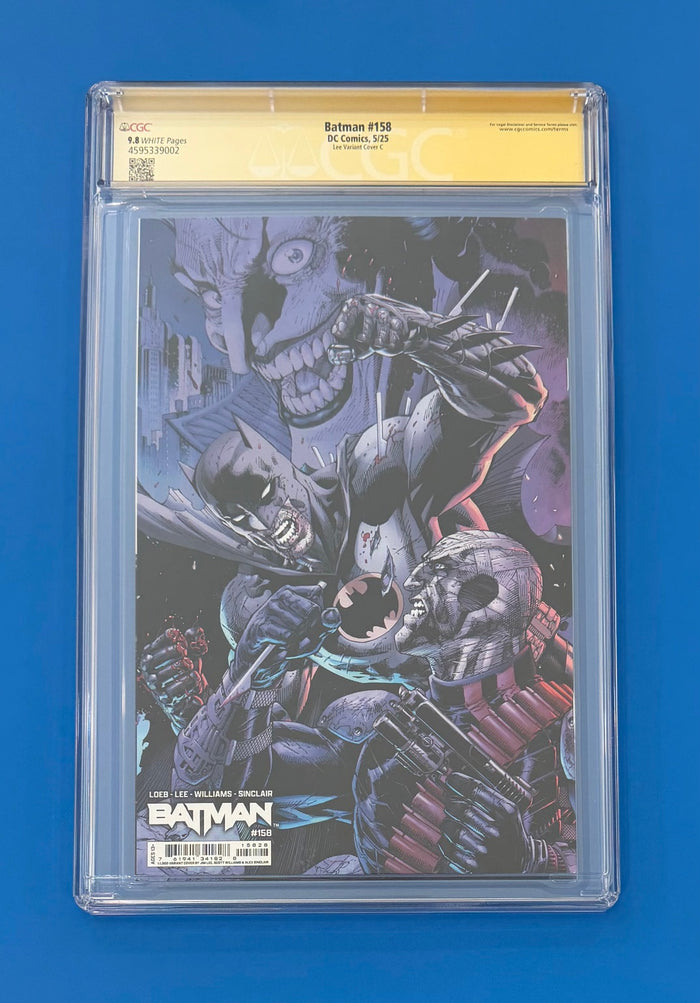 Batman #158 CGC 9.8 Signed 2x by Jim Lee & Jeph Loeb Virgin Variant Hush 1:1000