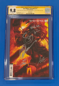 Dark Nights Death Metal #1 Lau Variant Cover CGC 9.8 Signed by Artgerm Snyder Capullo