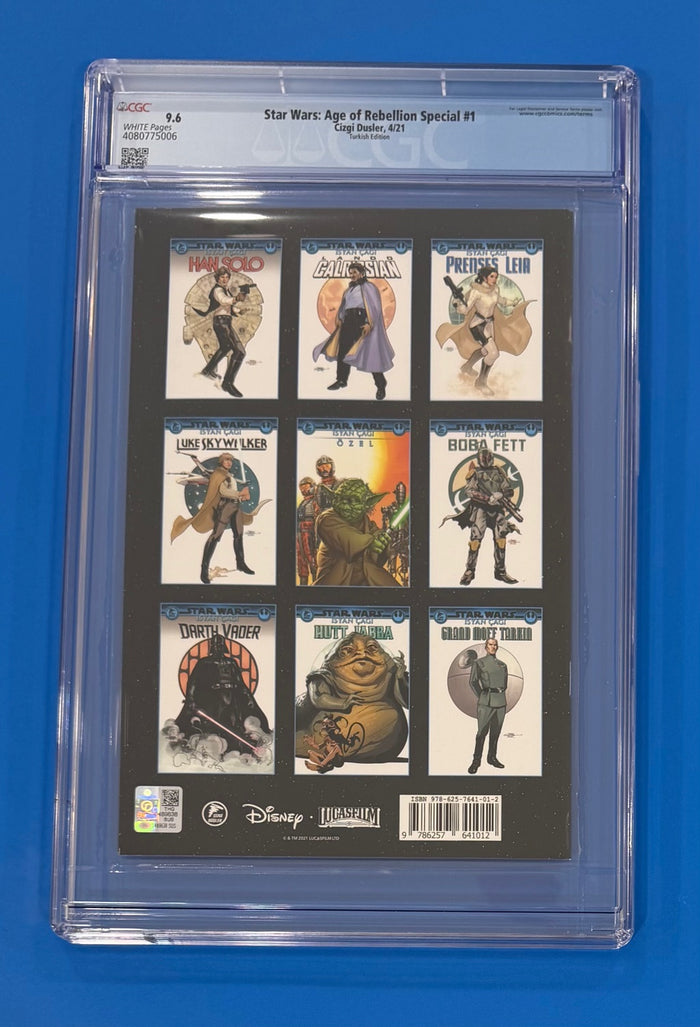 Marvel Star Wars Age of Rebellion Special #1 CGC 9.6 Turkish Camuncoli
