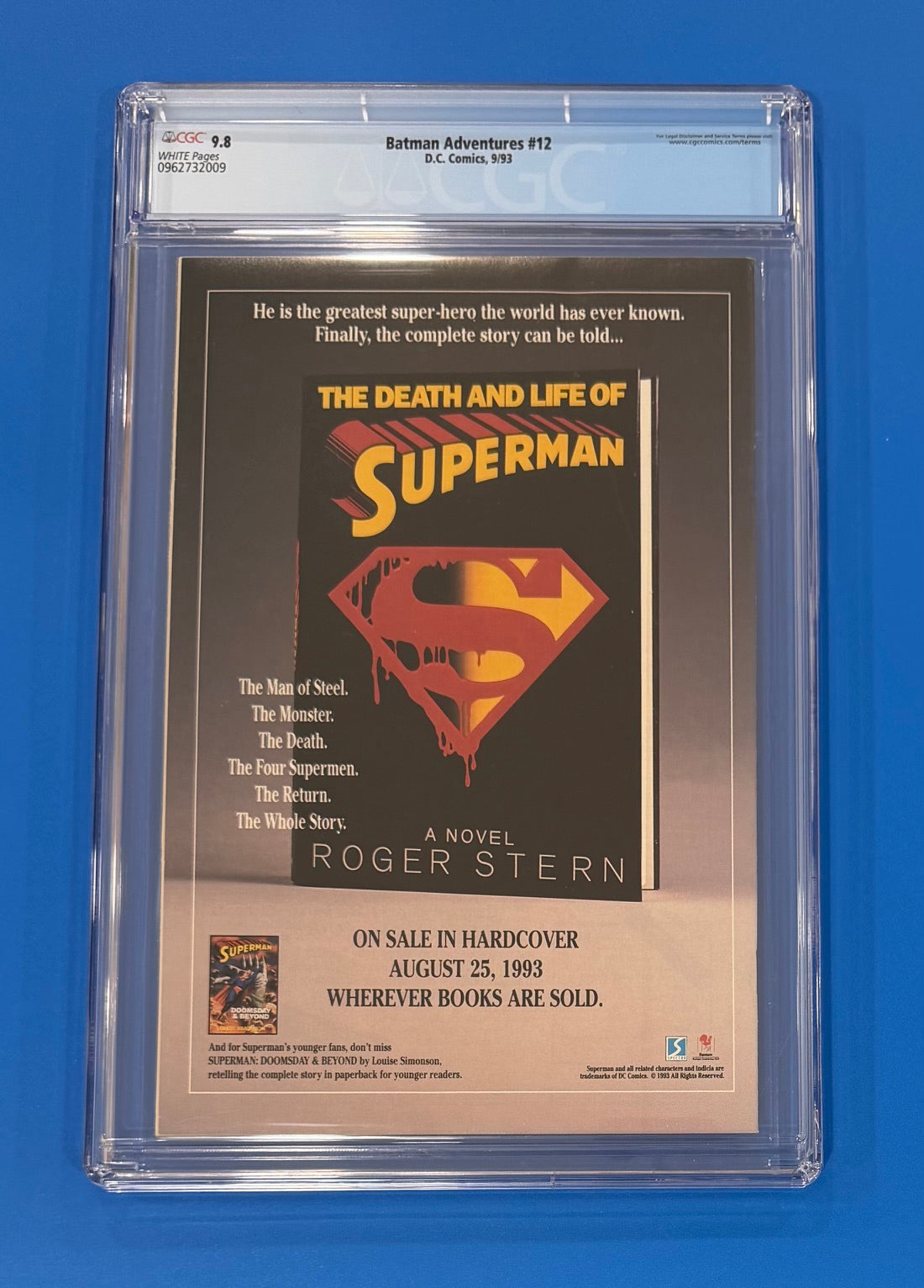 Batman Adventures #12 CGC 9.8 DC 1993 1st Harley Quinn Newsstand Edition